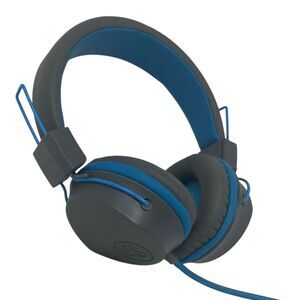 JLab JBuddies Kids Headphones - Grey/ Blue Wired Plug in‎ Headphones Jack